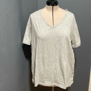 Aerie Oversized T-Shirt with Short Sleeve Color-Gray Size-Larger NWT